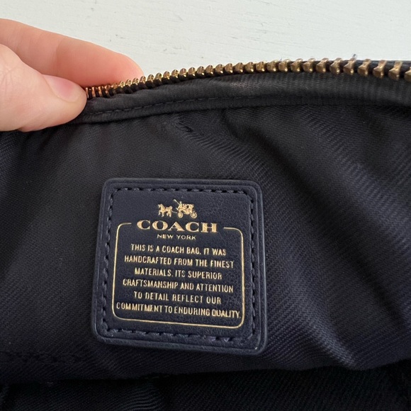 Coach - Navy - Crossbody Bag - Double Pocket - Leather - Picture 4 of 11